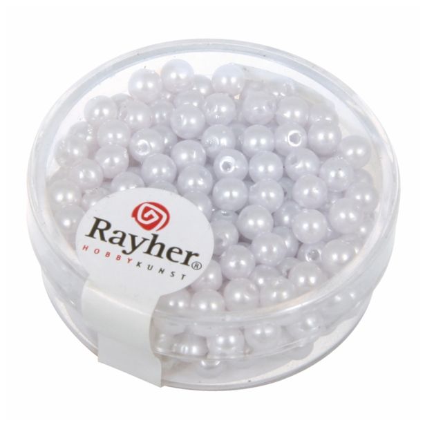 PERLE RAYHER PERLE VOŠČENE, 4 MM SV.MODRE, 240 KOS.