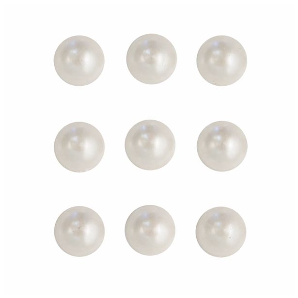 PERLE RAYHER POLPERLE, BELE, 3 MM SAMOLEPILNE, 120 KOSOV