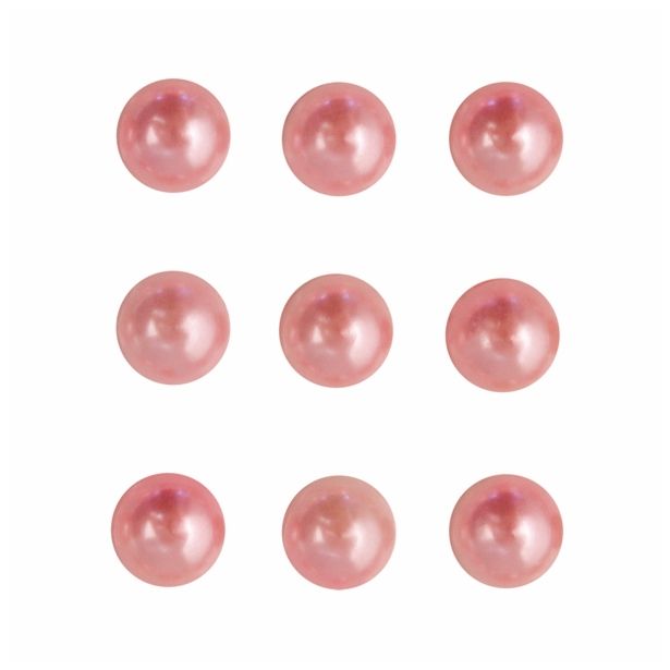 PERLE RAYHER POLPERLE, SV.ROZA, 3 MM SAMOLEPILNE, 120 KOSOV