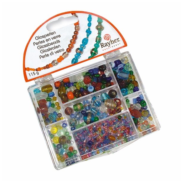 PERLE RAYHER STEKLENE PERLE 115 G