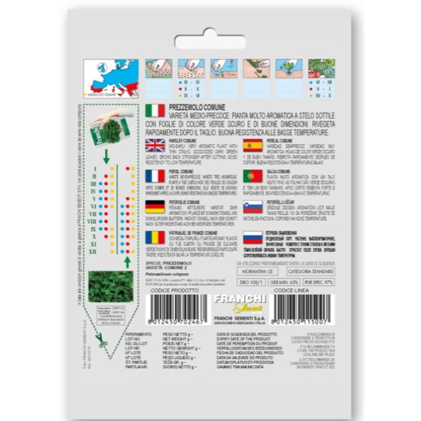 SEME VRTNINE FRANCHI SEMENTI PETERŠILJ LIŠČAR