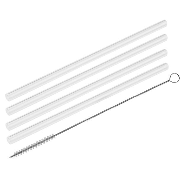 PIKNIK PROGRAM FACKELMANN SLAMICE STEKLENE 0.8X22CM S KRTAČKO 5/1