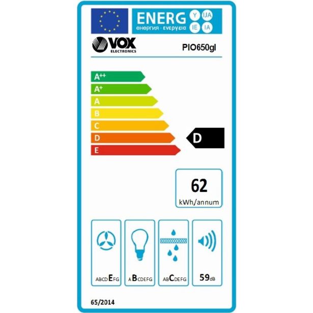 IZVLEČNA KUHINJSKA NAPA VOX PIO650GL