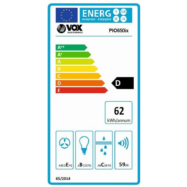 IZVLEČNA KUHINJSKA NAPA VOX PIO650IX