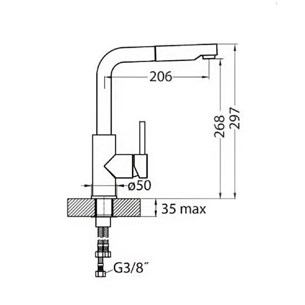 PIPA KUHINJSKA ALVEUS SIROS-P CHR G91