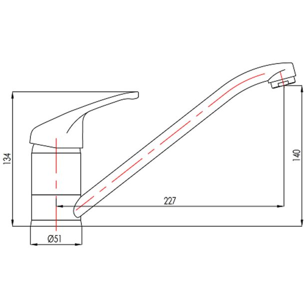 PIPA KUHINJSKA BLITZ BLITZ 610, STOJEČA 2 CEVI