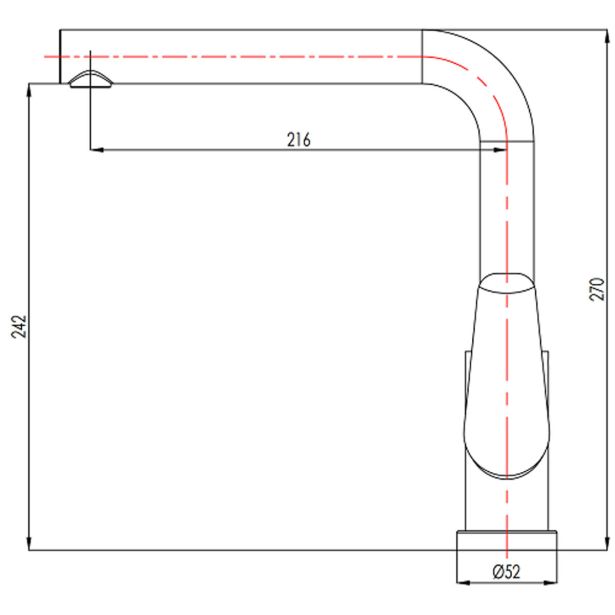KUHINJSKA PIPA BLITZ K 250/3 POMIVALNO KORITO NIZKOTLAČNA
