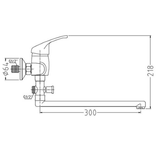 PIPA ZA KAD BLITZ 620 DOLG IZLIV