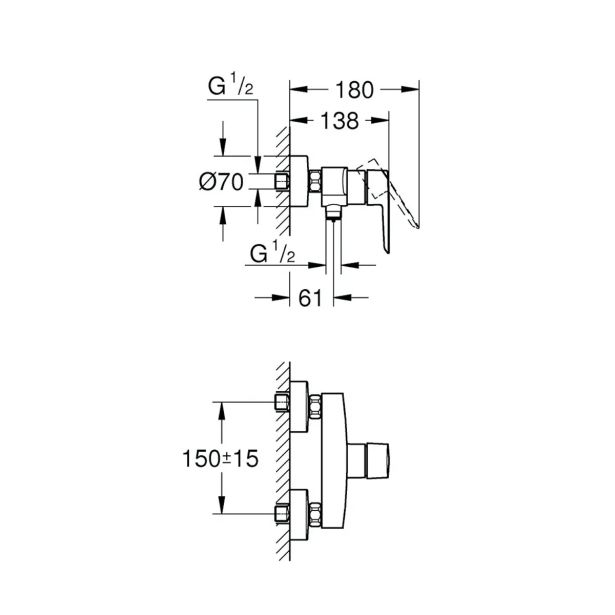 PIPA ZA TUŠ KAD GROHE START BM