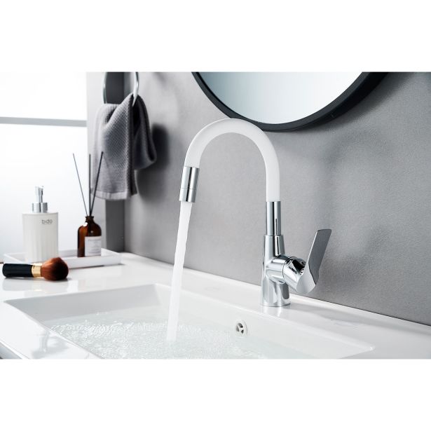 PIPA ZA UMIVALNIK INTER CERAMIC ALISADO CINK/MEDENINA KROM/BELA