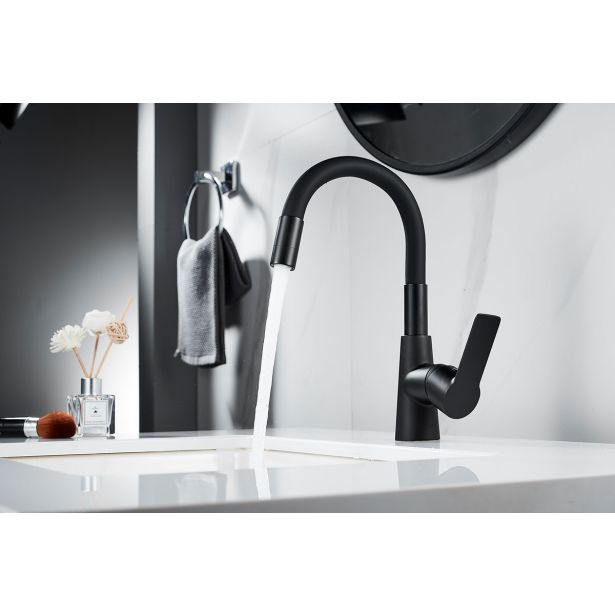 PIPA ZA UMIVALNIK INTER CERAMIC ALISADO CINK/MEDENINA MAT ČRNA