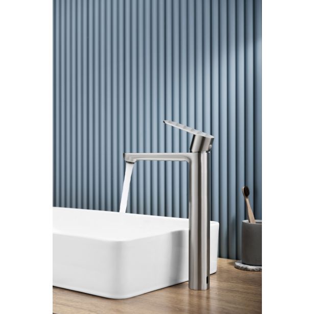 PIPA ZA UMIVALNIK INTER CERAMIC MARSILYA VISOKA MAT SREBRNA