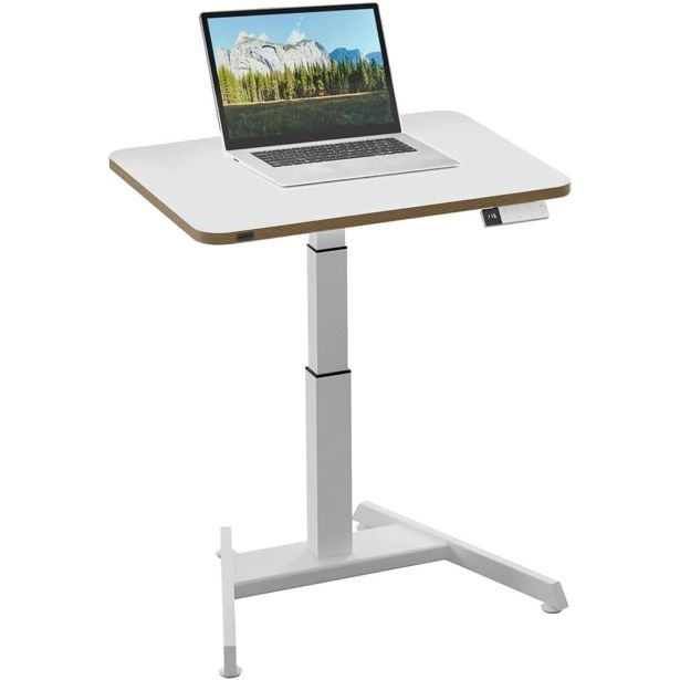 PISALNA DVIŽNA MIZA LEITZ COSY-WOW ERGO 80X60CM BELA ELEKTRIČNA