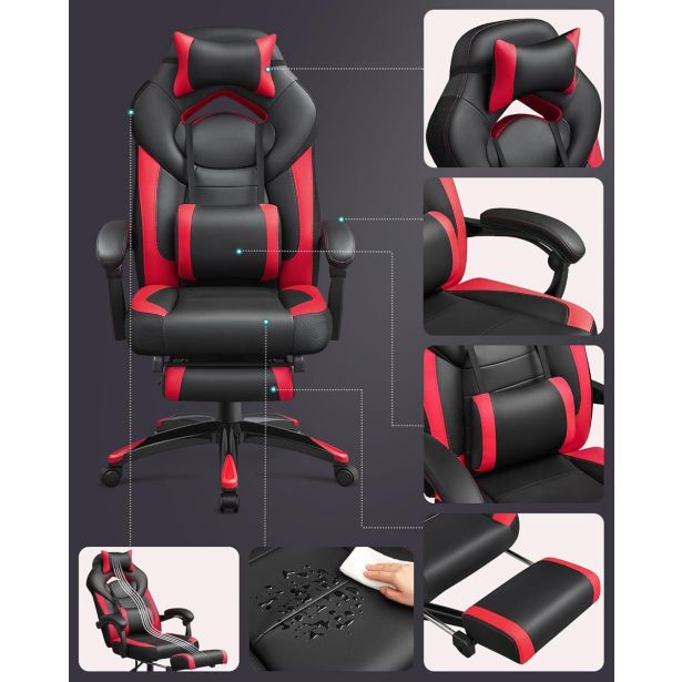 PISALNI STOL SONGMICS OBG77BR ERGONOMSKI