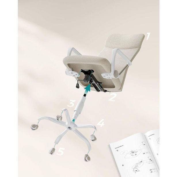 PISALNI STOL SONGMICS OBN034K01 ERGONOMSKI BEŽ