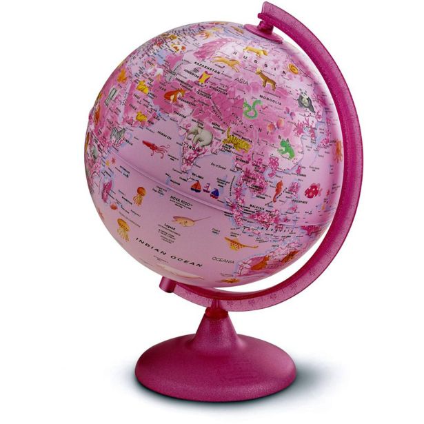 GLOBUS TECNODIDATTICA 25 CM ANG PINK ZOO 97639