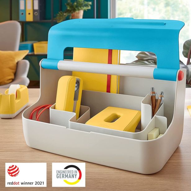 PISARNIŠKI PRIPOMOČKI LEITZ COSY-WOW COSY ORGANIZATOR S POKROVOM MODER