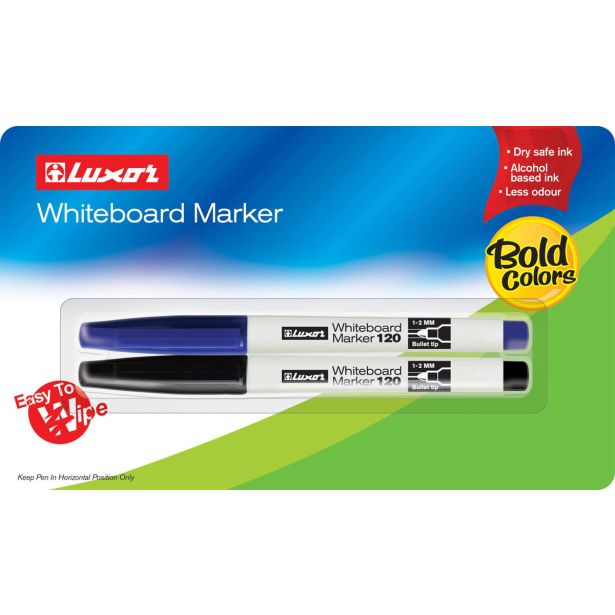 PIŠI/BRIŠI FLOMASTRI LUXOR PIŠI-BRIŠI 120 BL.2/1 3640/2 BC