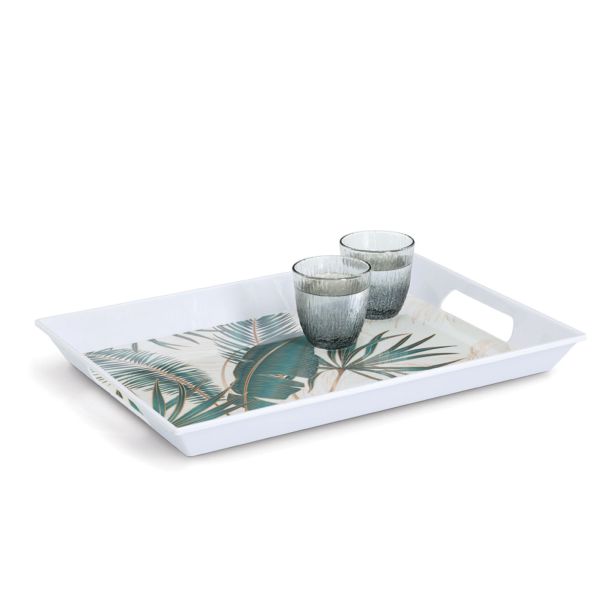 PLADENJ MELAMIN, "PALMOVI LISTI"  50X35X5 CM