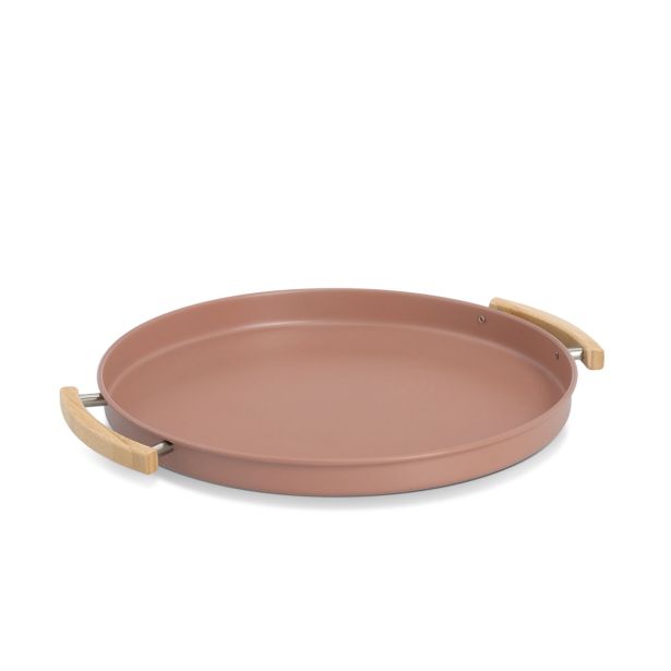 PLADENJ SERVIRNI, KOVINA / KAVČUKOVEC,  MOCHA   43,5X37X3 CM