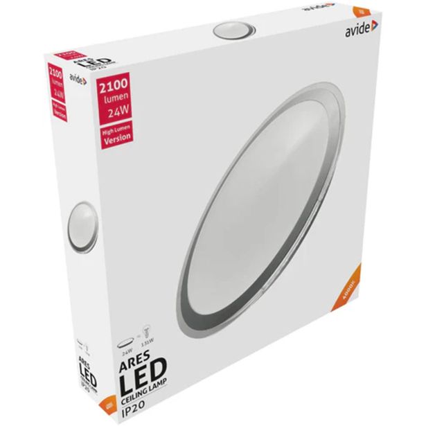 PLAFONJERA AVIDE LED ARES 24W 4000K