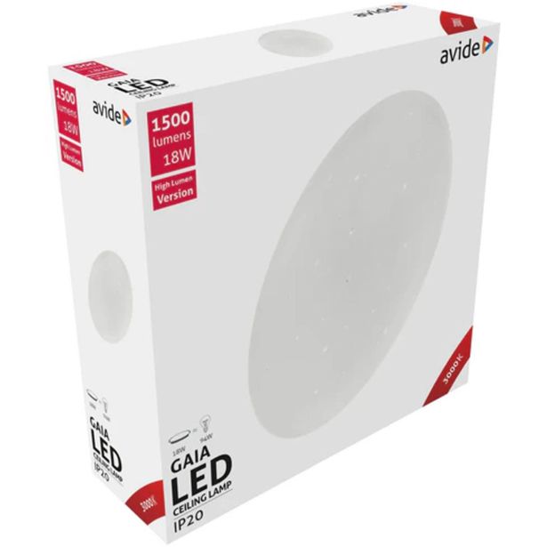 PLAFONJERA AVIDE LED GAIA 18W 3000K