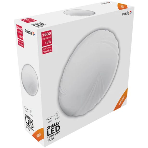 PLAFONJERA AVIDE LED SHELLY 18W 4000K