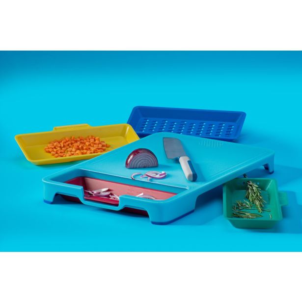 PLASTIČNA DESKA FACKELMANN 5/1 DESKA ZA REZANJE Z ODSTRANLJIVIMI PLADNJI