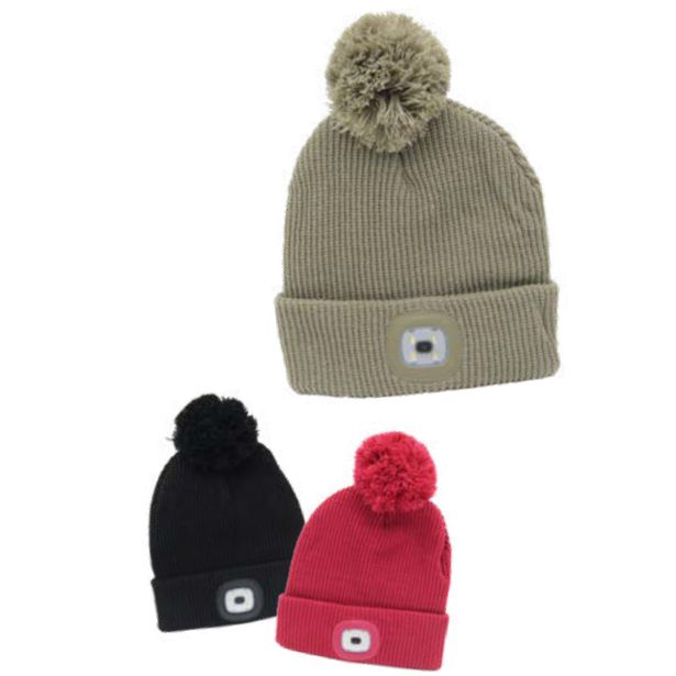 PLETENA KAPA S COFOM STEUBER LED USB SVETILKA SORTIRANO