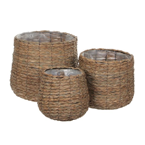 AVALON KOŠARA OKROGLA SVETLO RJAVA - H21XD18CM