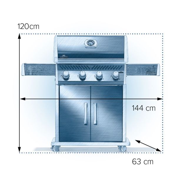PLINSKI ŽAR NAPOLEON ROGUE R525PK-2-RC ČRNI POKROV