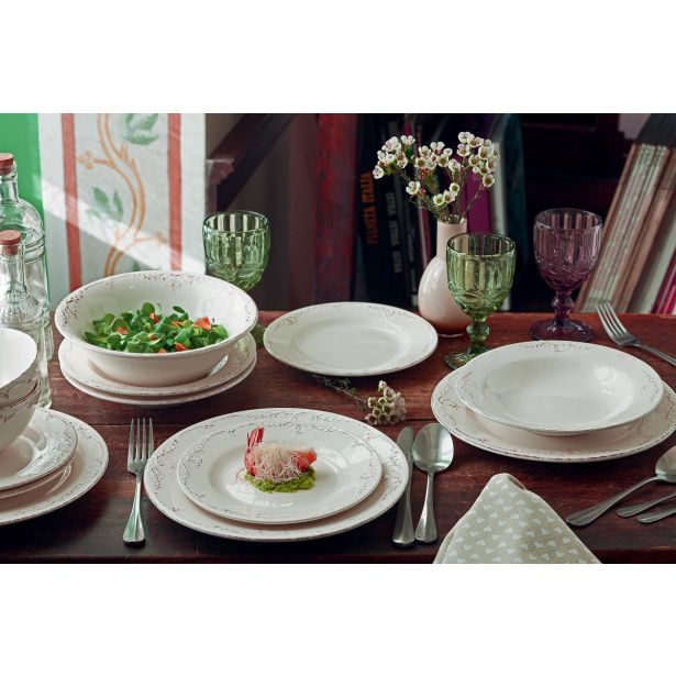 PLITVI KROŽNIK 27 CM TOGNANA SHABBY SIENNA