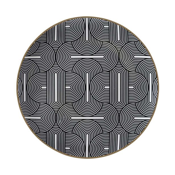 PLITVI KROŽNIK HOME DECO 27 CM LOUNGE EDITION KERAMIKA