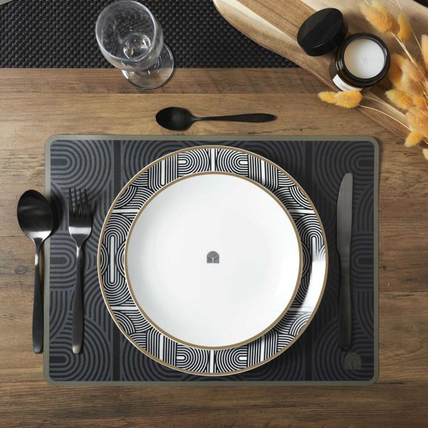 PLITVI KROŽNIK HOME DECO 27 CM LOUNGE EDITION KERAMIKA