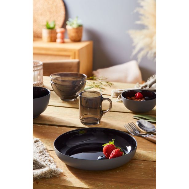 PLITVI KROŽNIK LUMINARC 25 CM VICKY LAVA STONE