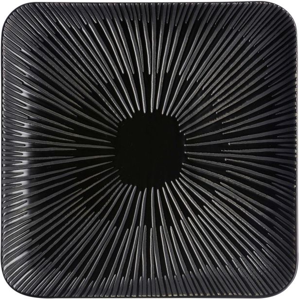 PLITVI KROŽNIK RITZENHOFF & BREKER 20X20 CM SAPORO ČRN