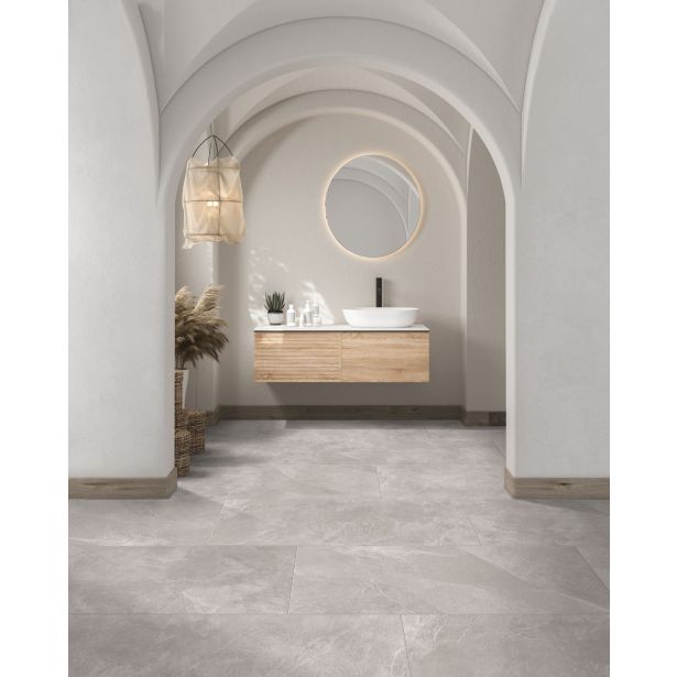 PLOŠČICA TAL. VIDEZ KAMNA CERMED AXIS LIGHT GREY - SVETLO SIVE 60X120 RETIFICIRANE