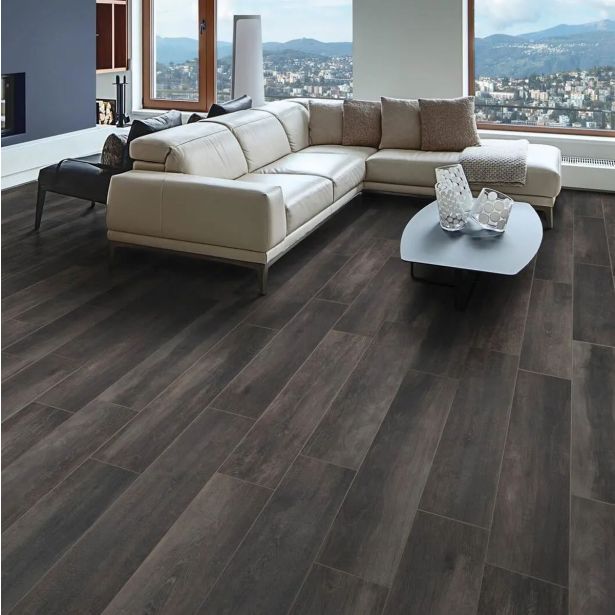 PLOŠČICA TALNA VIDEZ LESA RONDINE GREENWOOD NERO 24X120