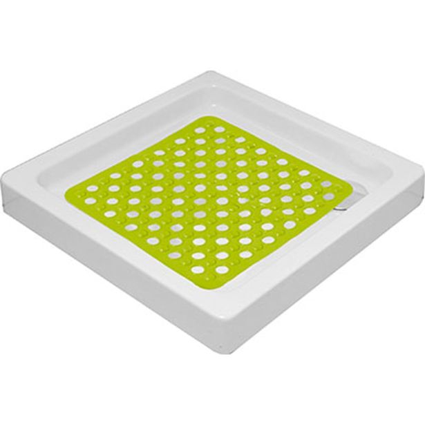 TENDANCE PODLOGA ZA KAD Z LUKNJICAMI 50 X 50 CM, RUMENA ZELENA