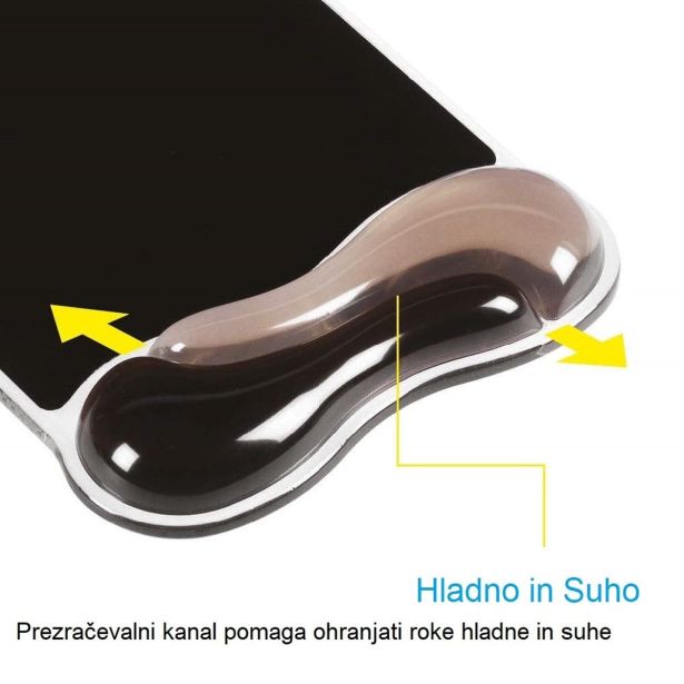 PODLOGA ZA MIŠKO KENSINGTON GEL ČRNA 62399