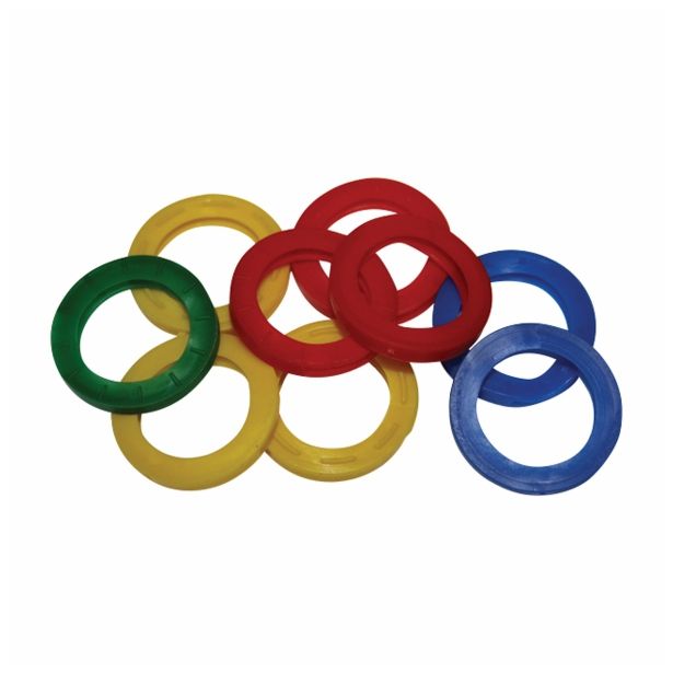 PODLOŽKE RAZNE OBROČKI ZA KLJUČE BARVNI BARVI ,SORTIRANO ZAV=6KOS