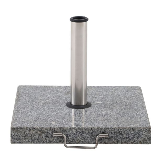 PODSTAVEK ZA SENČNIK KVADRATNO 30KG 45X45X36 NERJAVEČE JEKLO, SIVA