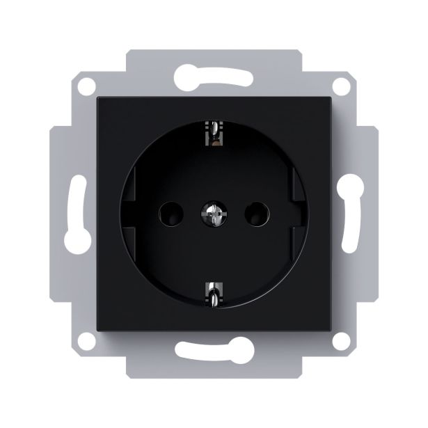 PODOMETNA VTIČNICA ART VARNOSTNA Z ZAŠČITO ČRNA, BOK