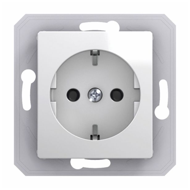 PODOMETNA VTIČNICA EKONOMIK VARNOSTNA BELA, VIJAČNA, BOK