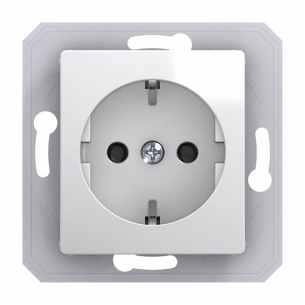 PODOMETNA VTIČNICA EKONOMIK VARNOSTNA BELI DUROPL, VIJAČNA, BOK