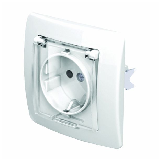 PODOMETNA VTIČNICA EKONOMIK VARNOSTNA S PROZOR.POKROV BELA, BREZVIJAČNA