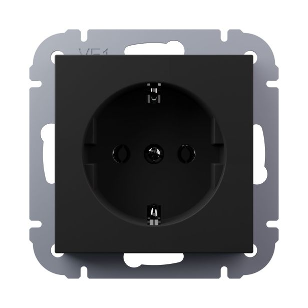 PODOMETNA VTIČNICA I700 VARNOSTNA 16A ČRNA MAT, VIJAČNA