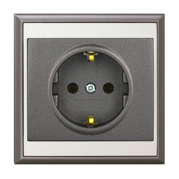 PODOMETNA VTIČNICA LUNE VARNOSTNA, ANTRACIT