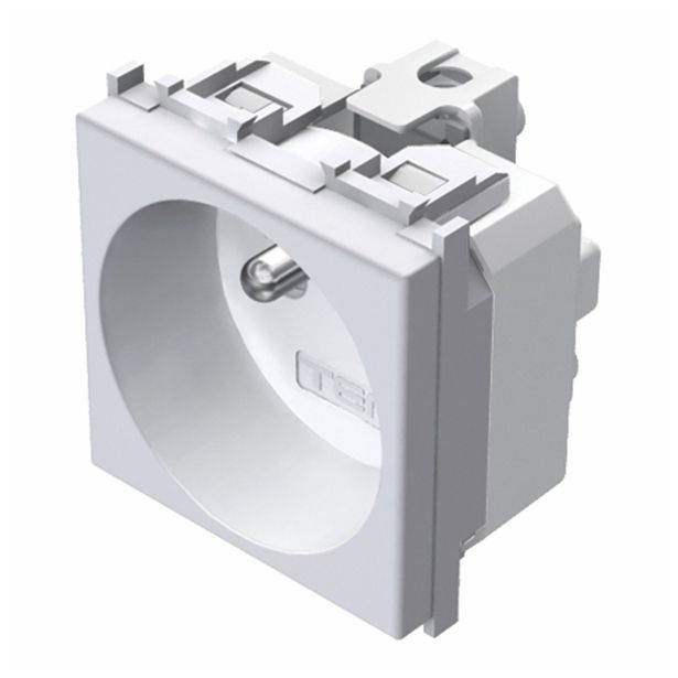 PODOMETNA VTIČNICA MODUL FRANCOSKA BELA, VIJAČNA, 2M, BOK