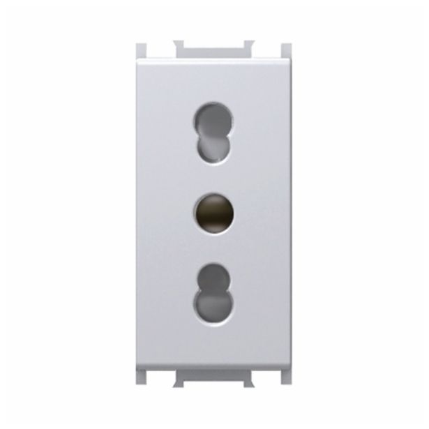 PODOMETNA VTIČNICA MODUL ITALIJANSKA BELA, VIJAČNA, 1M, BOK